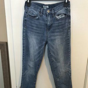 Medium Blue Capri Jeggings.